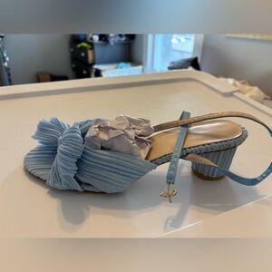 Something Blue Wedding Block Heels